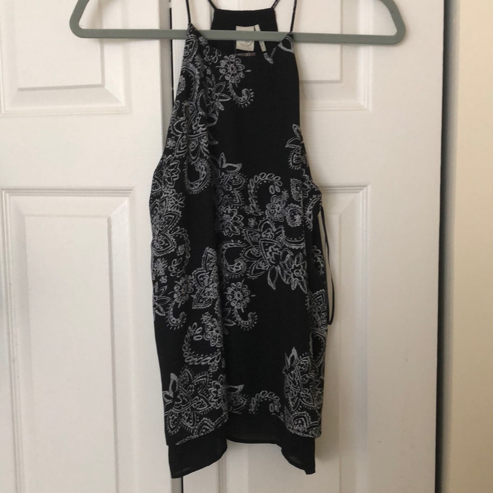 Cute high neck dressy tank top